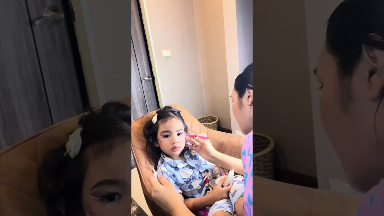 แต่งหน้าดรัมเมเยอร์เด็ก สีม่วง