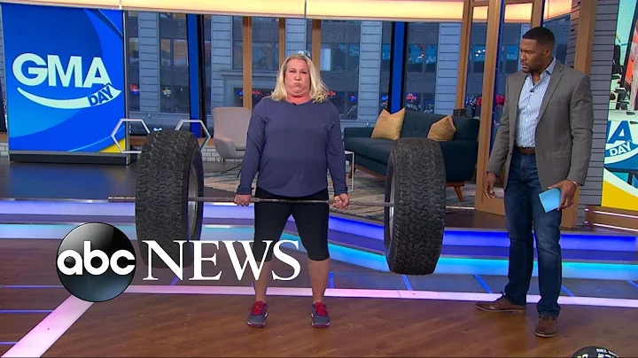 America's strongest mom, Kristin Rhodes, shows off...