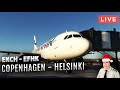 Live Stream: EKCH to EFHK on Finnair A320 - Nordic Skies Journey | Vatsim ATC | MSFS QHD