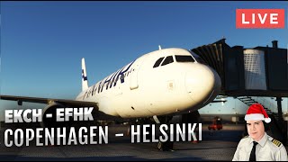 Live Stream: EKCH to EFHK on Finnair A320 - Nordic Skies Journey | Vatsim ATC | MSFS QHD