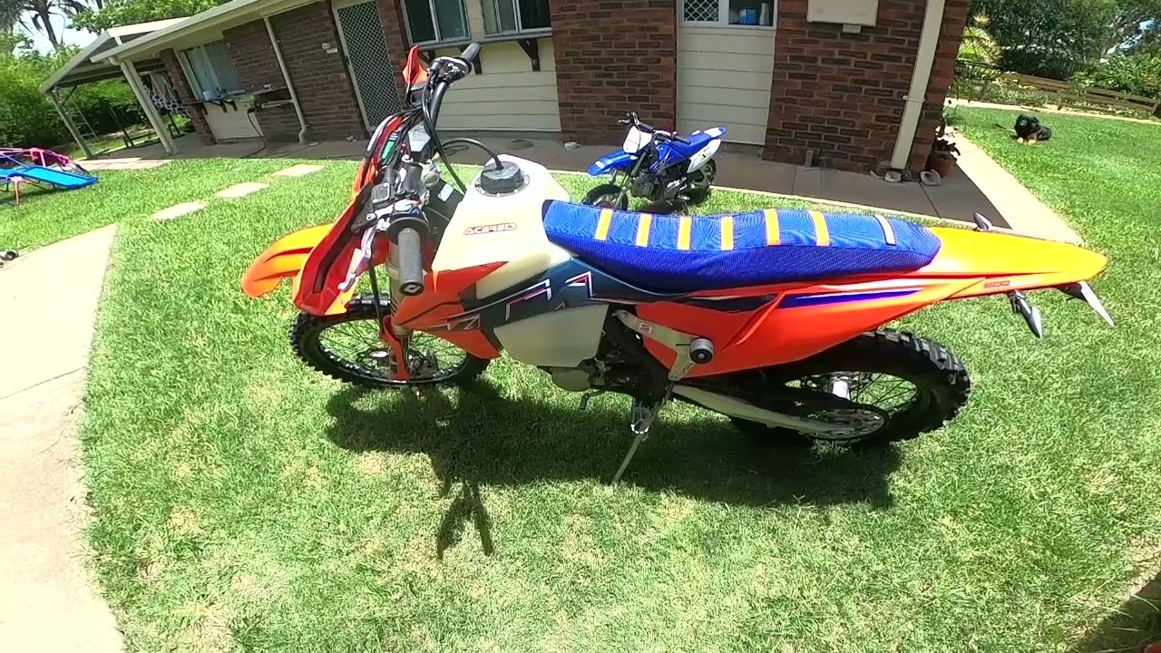 ktm 500exc, 15lt fuel tank install YouTube