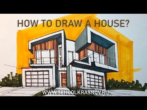 Как нарисовать скетч дома? Таймлапс. How to draw a sketch at home? Timelapse
