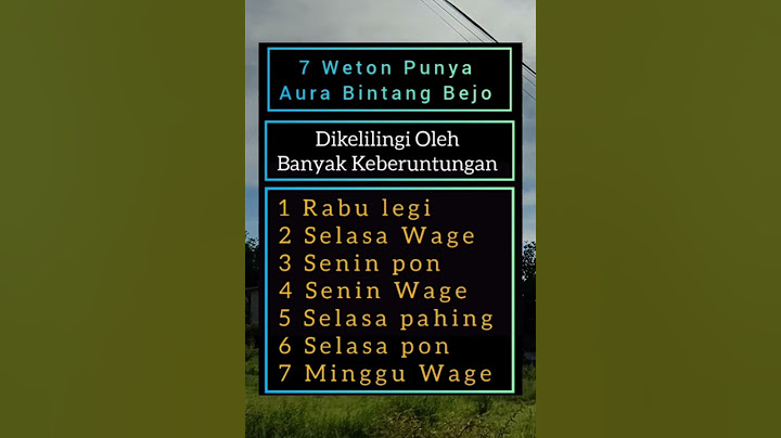 7 Weton Punya Aura Bintang Bejo #shorts