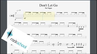 Don't Let Go Rockschool Grade 5 Drums