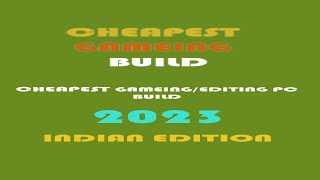 Build the Cheapest Gaming PC 2023 INDIAN EDITION  #shorts #pcbuildshorts #pcbuild #gamingpc