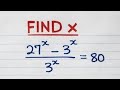 Only Geniuses Can Solve This Exponential Equation | Find x