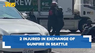 2 injured during exchange of gunfire following attempted robbery in Seattle's SODO neighborhood