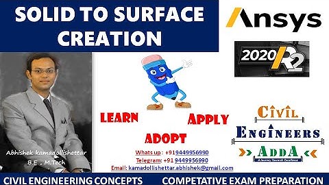 Solid to Surface Creation in Ansys 2020 R2