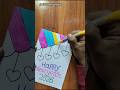 Happy New Year Greeting Card / New Year Card Making #shorts #newyearcard