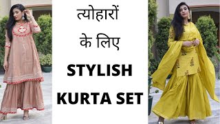 तयहर क लए सटइलश Kurta Set Haul Festive Wear Outfits Aanchal