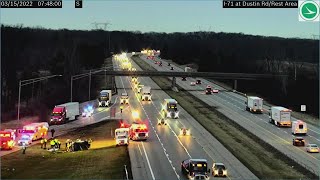 Woman killed in I-71 crash in Delaware County