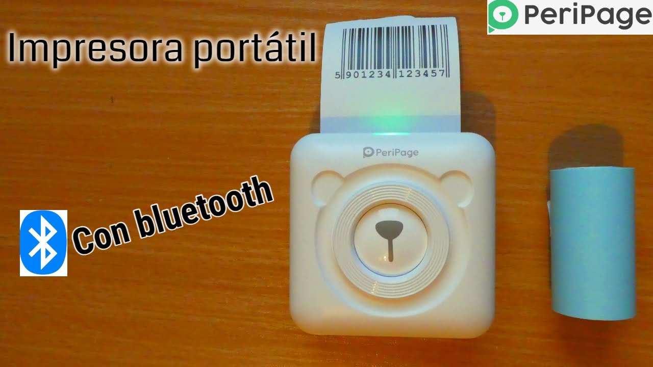 🖨️Mini IMPRESORA PeriPage🖨️ Térmica, portátil y con Bluetooth - YouTube
