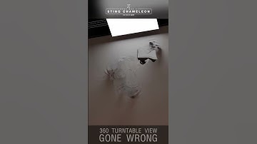 Sting Chameleon - Character 360° View GONE WRONG! 🦎 // a Blender short film