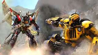 Bumblebee x Blitzwing (o robô malvado com jatos) | Bumblebee | Clipe