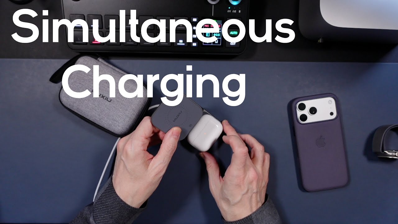This is the one! Wireless Charging Station X40 Turbo by KUXIU - Charge all your apple devices!
