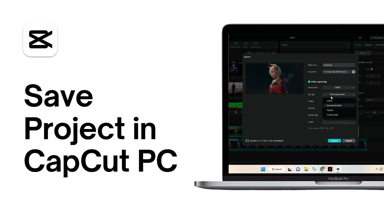 How To Save In Capcut How to Save Project in CapCut PC - YouTube