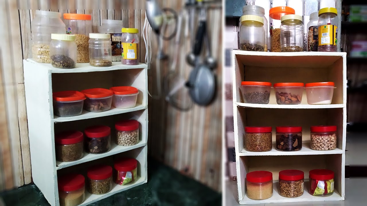 KITCHEN STORAGE HACKS!!! KITCHEN HACKS!!! DIY Cardboard Crafts