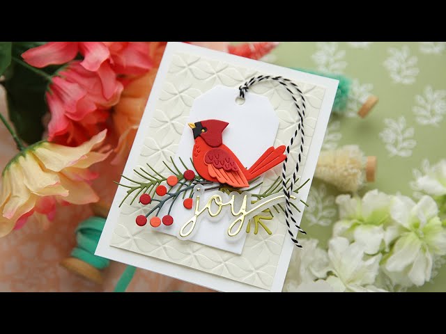 Festive Holiday Cardinal Card - YouTube