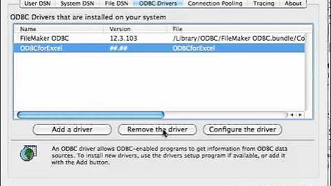 iODBC Error - Can't Remove iODBC created ODBC Driver - Mac