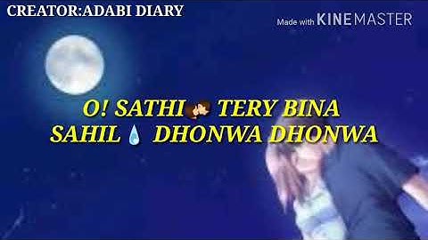 New Urdu Whatsapp Status|O Sathi|Atif Aslam|By Adabi Diary