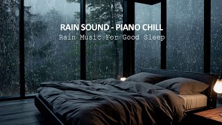 Drift into Serenity - Calming Piano with Soft Rainfall to Soothe Stress and Help You Rest Deeply 🌙