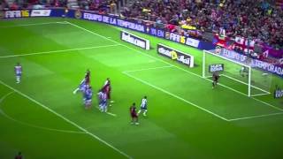 messi free kick goal v Espanyol screenshot 5