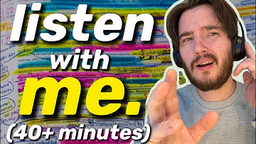 study like *THIS* to get fluent English FAST | 40+ min. DEEP WORK listening practice