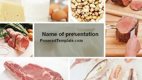 Food Protein PowerPoint Template by PoweredTemplate.com