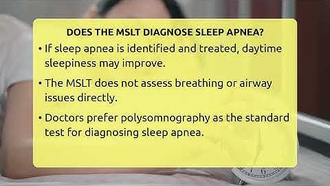Does The MSLT Diagnose Sleep Apnea? - Sleep Apnea Support Network
