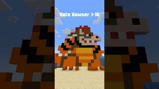 Minecraft PIXEL ART Bowser Edition #shorts #minecraft