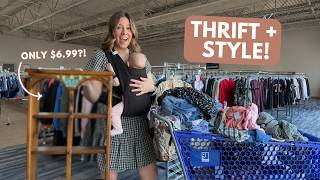 A FULL cart & a *surprising* find! | Thrift With Me | Goodwill Thrift Haul