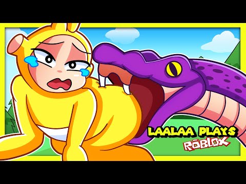 ESCAPE SCARY GIANT SNAKE CREEPY OBBY LaaLaa Plays Roblox Escape A Giant Snake Obby