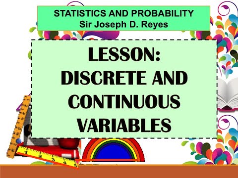 DISCRETE AND CONTINUOUS VARIABLES | STATISTICS AND PROBABILITY | TAGLISH