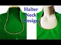 Halter neck design cutting and stitching for kurti / Suit / Kameez in Hindi