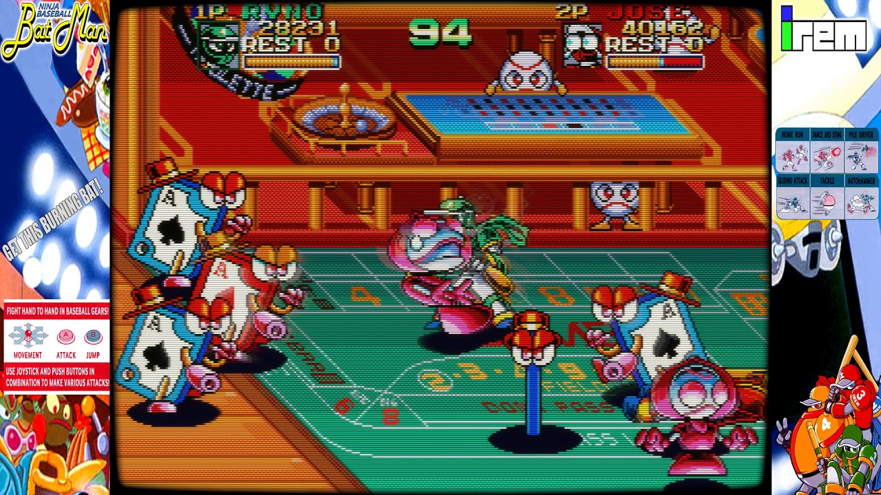 오락실 게임] 닌자 베이스볼 배트맨 (1993) - YouTube