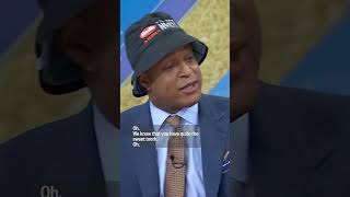 Mikaela Shiffrin and Craig Melvin do a gift swap