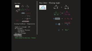 Sine Rule - Missing Angle
