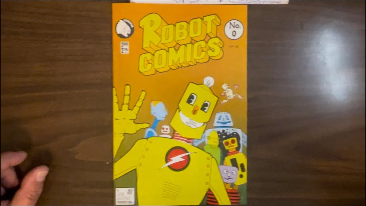 Robot Comics #0, Bob Burden’s 1987 experimental comic mixing dada poetry and zany antics. Sublime!