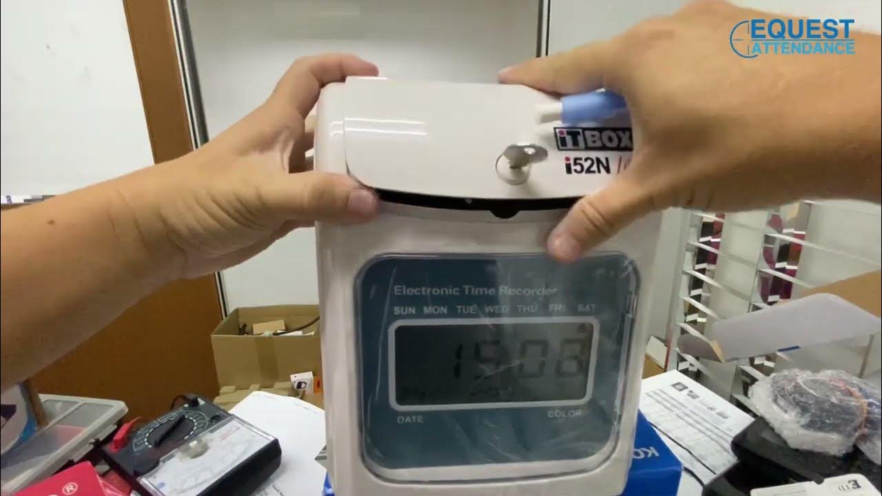 How to Set Siren Music Time Punch Card Machine ITBOX i52N Lite Cara Set