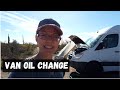 Mercedes Sprinter Oil Change  -Maintenance- Van Life