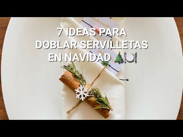 Cómo doblar llamativas servilletas para navidad - El Cómo de las