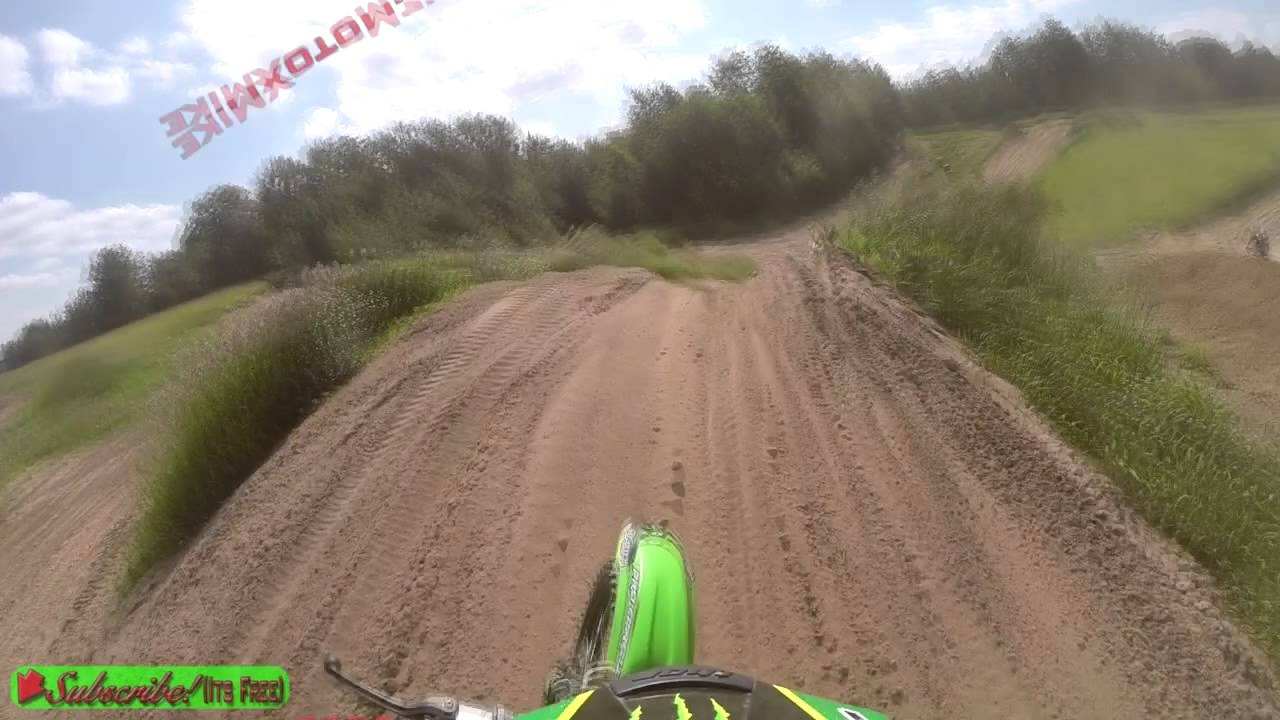 Helmet Cam Highlights Motosplat MX July 5, 2014 HD Riping on The Old Kawasaki KX 100 SuperMini!