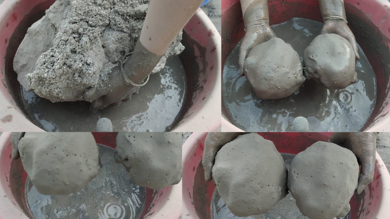 Dusty 🌪️ Soft cement water 💦 crumble dipping/ satisfying asmr