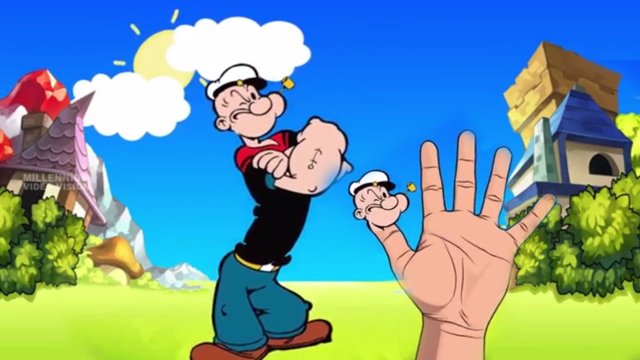 POPEYE Finger Family Song Nursery Rhymes & Songs For Children YouTube