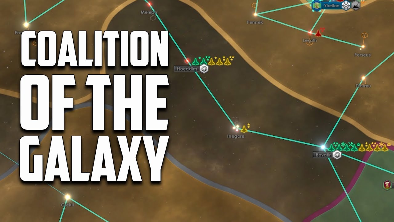 Our Galactic Coalition pushed the scourge back in Stellaris - YouTube
