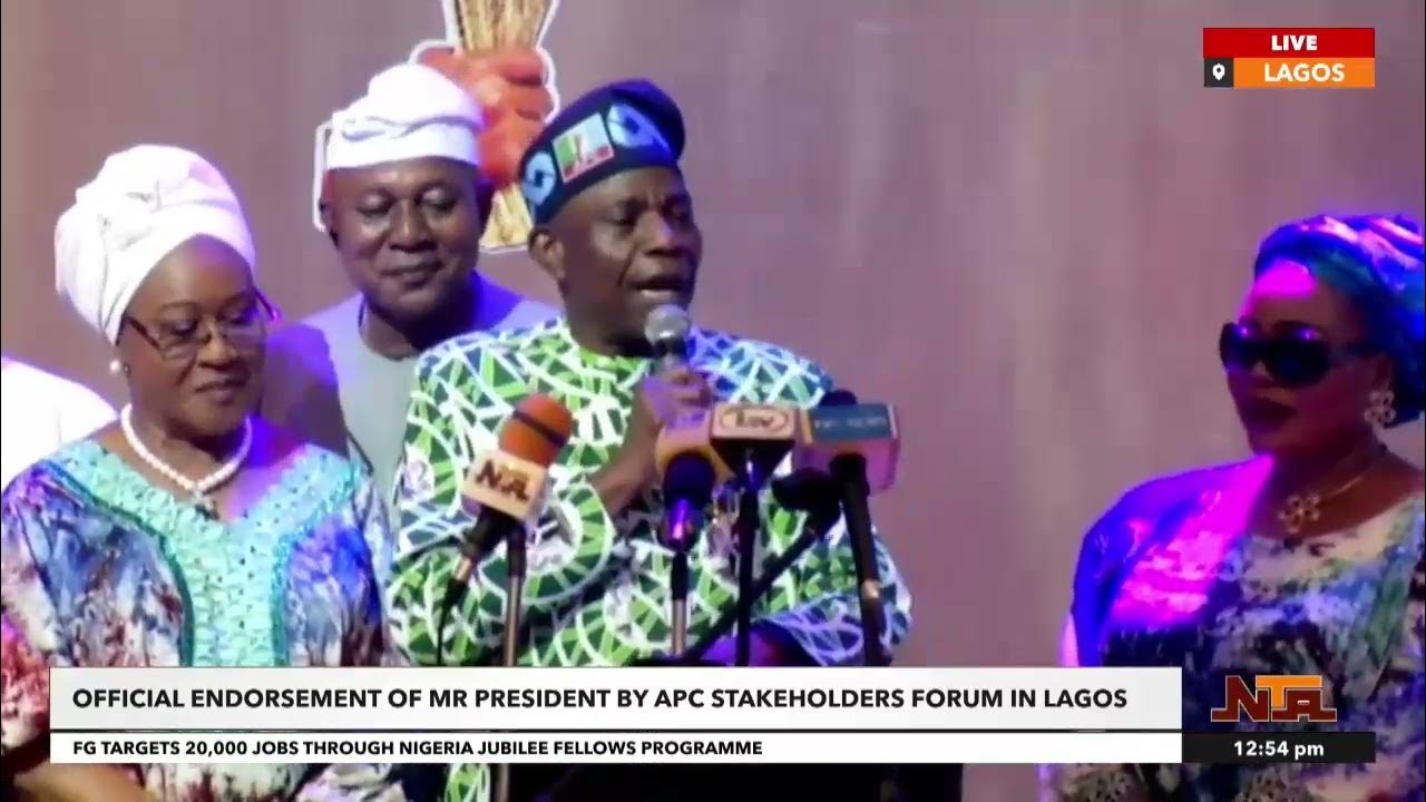 Official Endorsement of President Tinubu by APC Stakeholders in Lagos | 21 October 2025 | NTA
