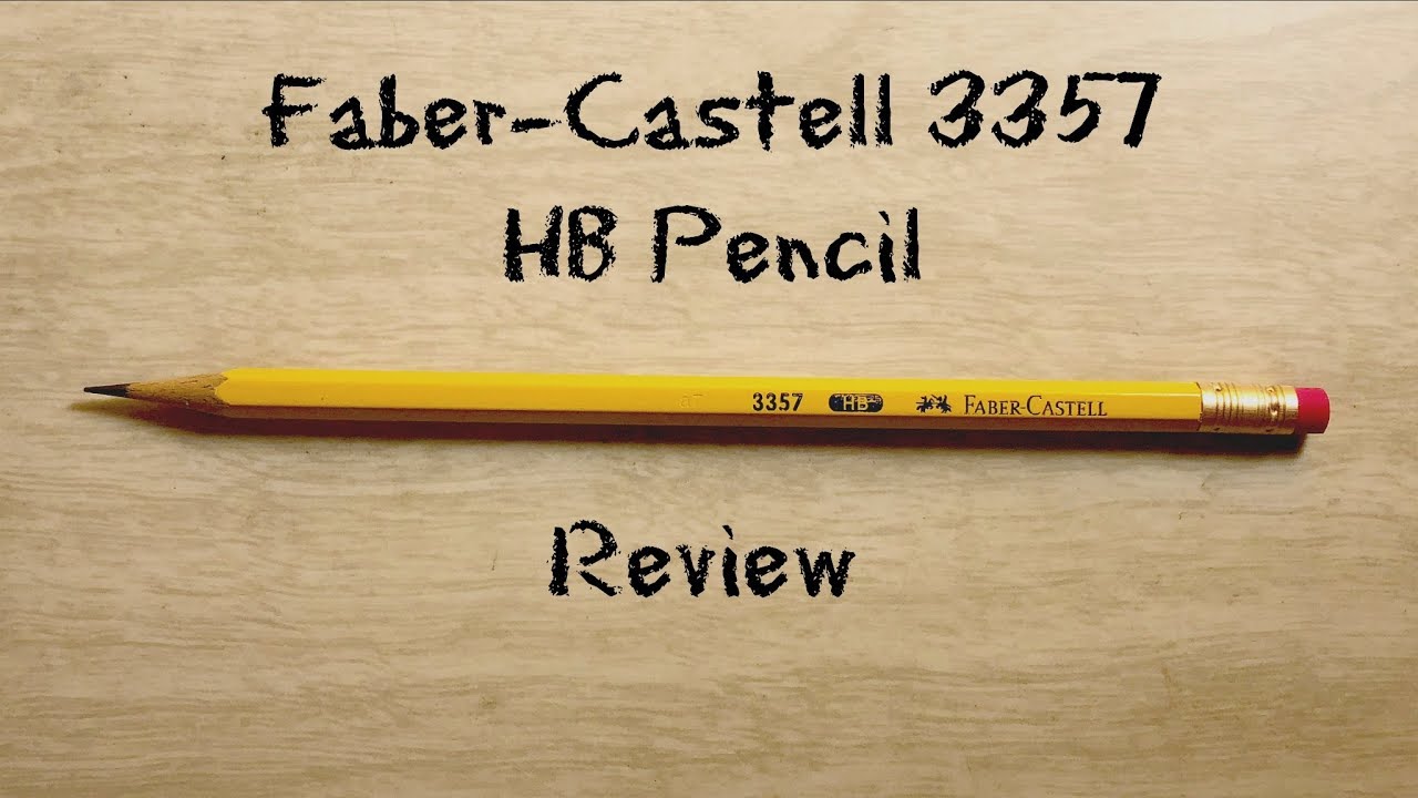 Faber-Castell 3357 HB Pencil Review - YouTube