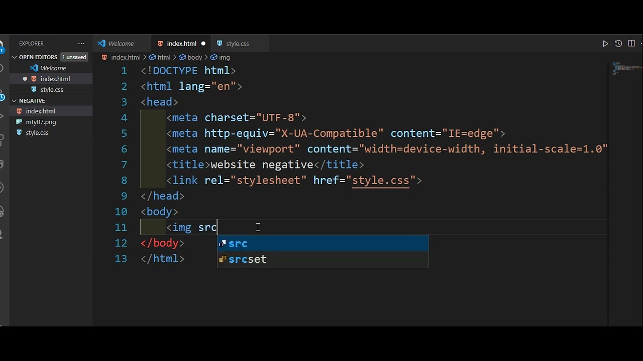 CHANGE YOUR PICTURE INTO NEGATIVE USING HTML CSS IN ONE CLOCK #htmlcss ...