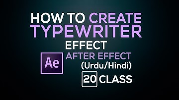 How to Create a Realistic Typewriter Effect in Adobe After Effects CC | Class 20 Tutorial Guru