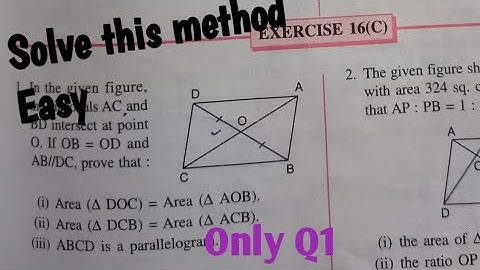 Area Theorems ||class 9 icse || Selina concise||Ex-16C|| chapter 16|| mathematics